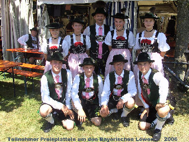 Teilnehmer beim Preisplatteln um den Bayerischen Lwen 2006 in Dieen